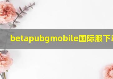 betapubgmobile国际服下载 app